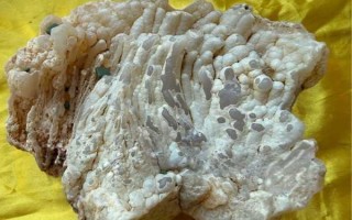 馆藏级硅化钟乳玉髓，葡萄瘤+管状立柱共生天然形成玉髓奇石
