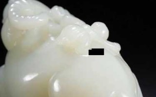 清代和田白玉童子牧牛摆件