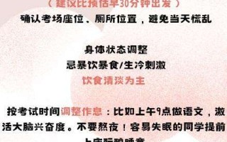 2026高考全阶段注意事项