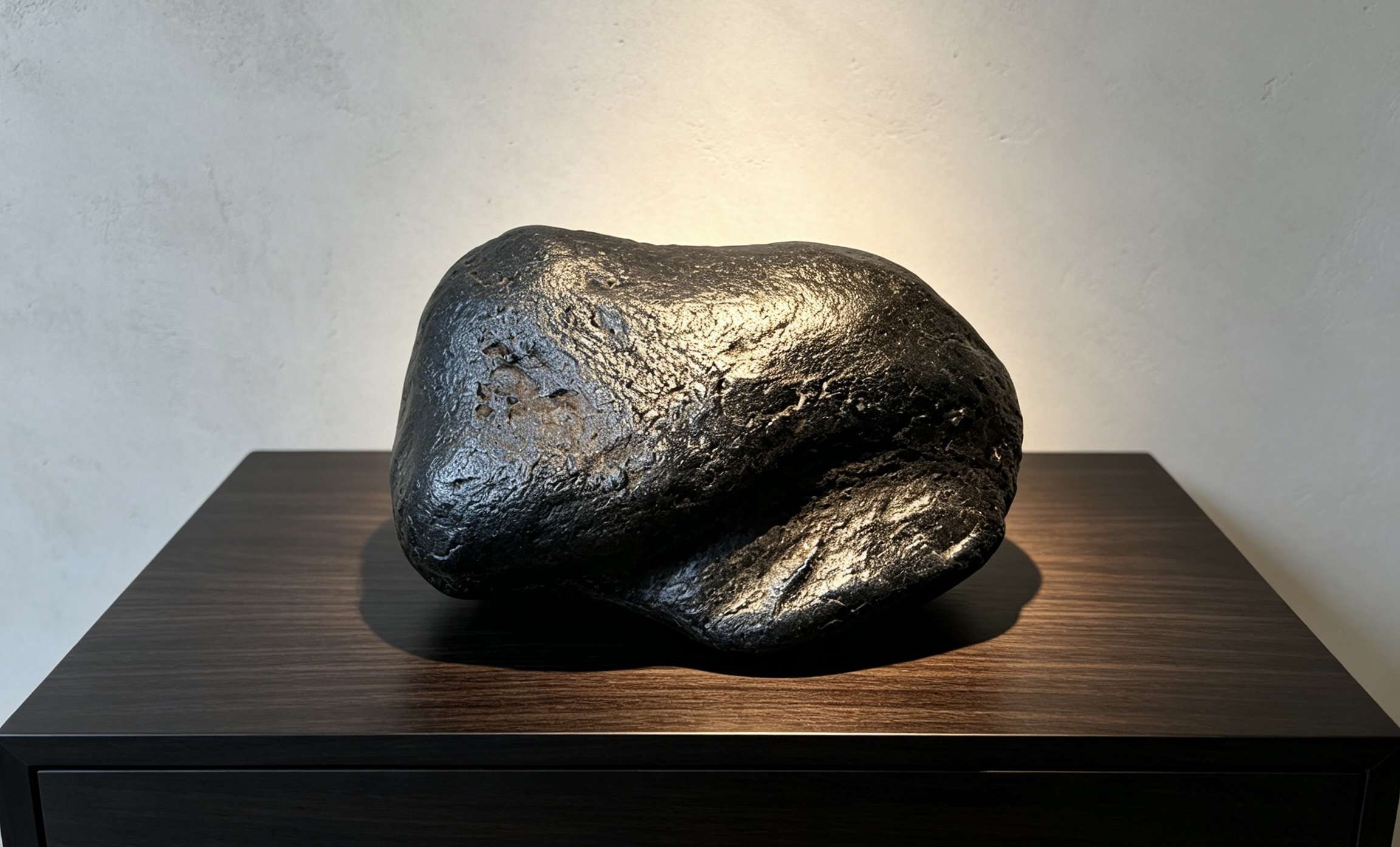 【逸思风竹藏品展出】天然完整原壳铁陨石原石｜无修无磨星辰奇石馆藏级藏品