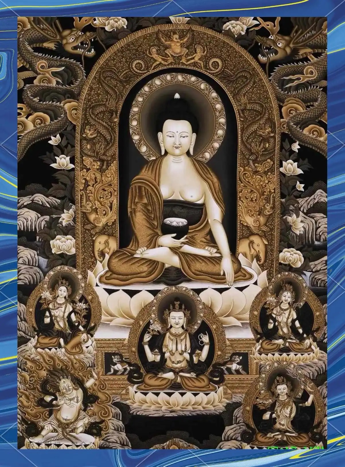 清代宫廷唐卡：多元融合的皇家顶级佛艺珍品