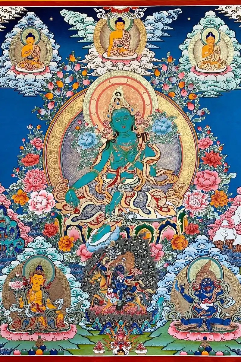 唐代小众题材唐卡鉴赏：护法与罗汉造像艺术