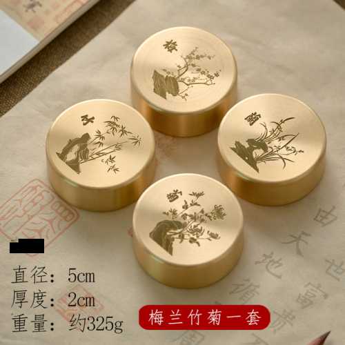 成套铜文房小件 统一防潮收纳方法