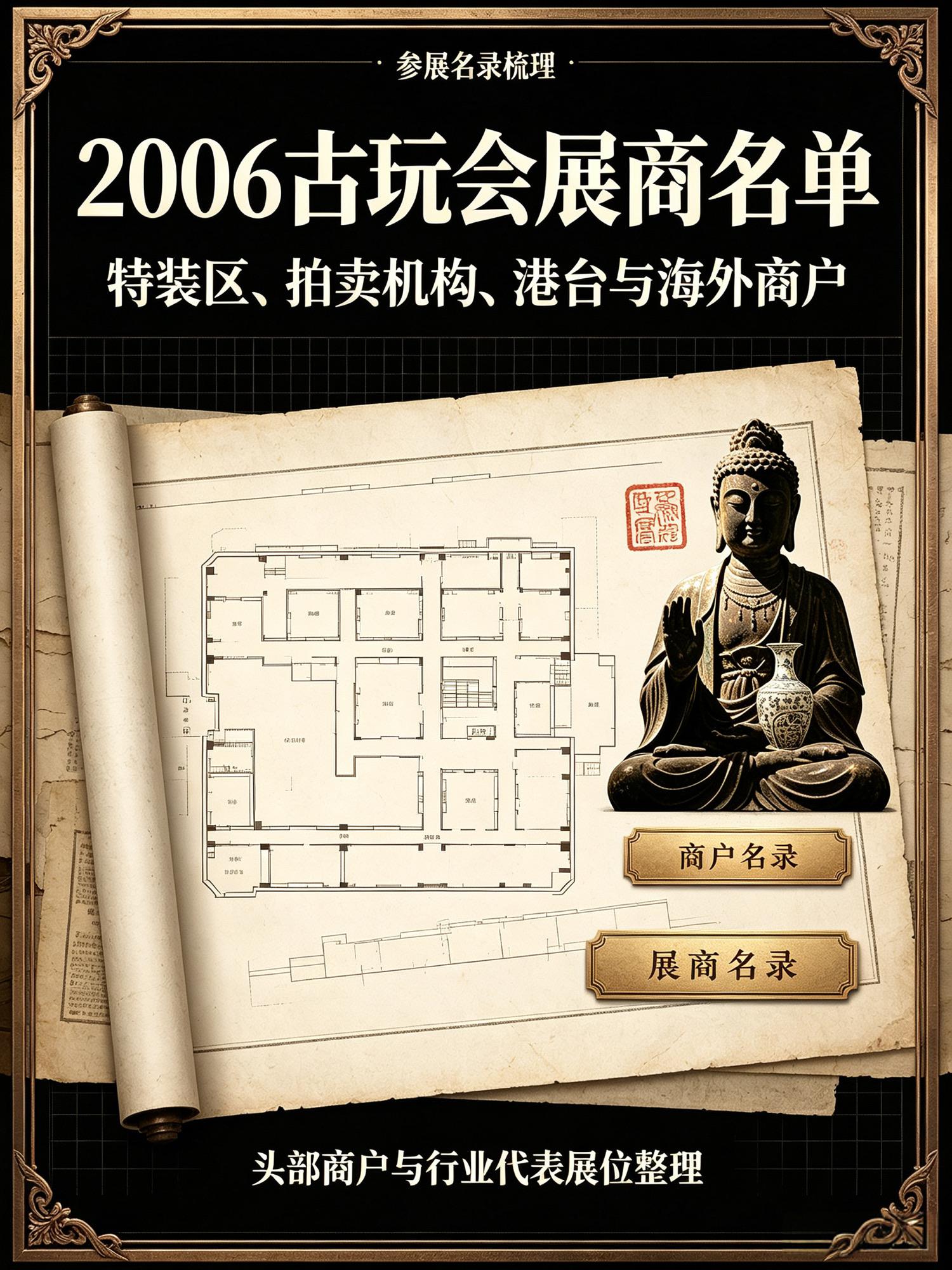 2006第九届北京中国古玩艺术品博览会参展商完整名录梳理（史料可查全部公开商户）