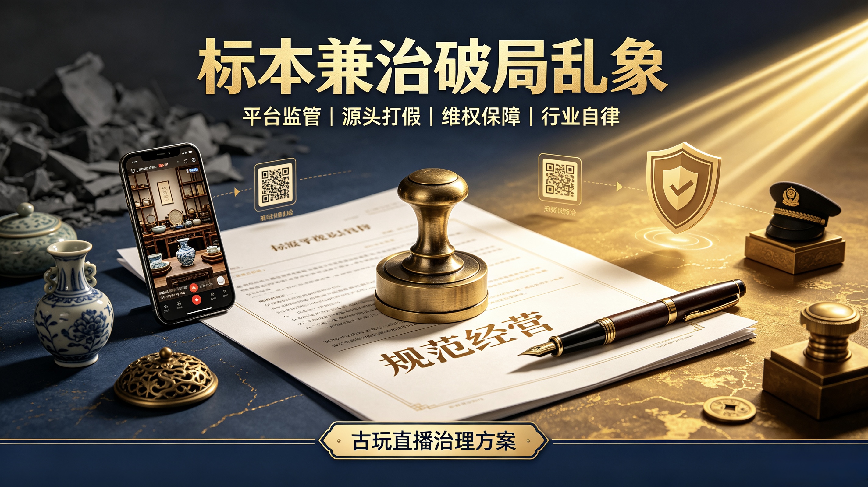 标本兼治破局乱象！古玩直播间长效规范治理完整方案