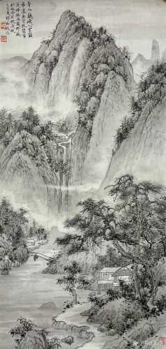 山水人物字画鉴赏，气韵笔墨区分新旧作品