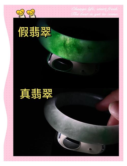 高冰翡翠真伪鉴别，玻璃仿品与天然翡翠的差异