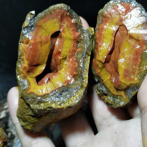 战国红原石皮壳识别，天然风化层与人工做皮鉴别方法