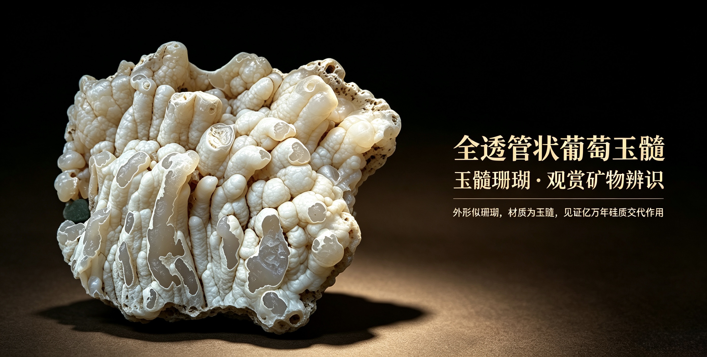 天然管状葡萄玉髓：亿万年溶洞孕育的奇石瑰宝